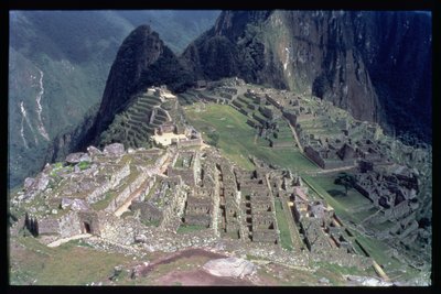 Gesamtansicht der Zitadelle von Machu Picchu von Incan